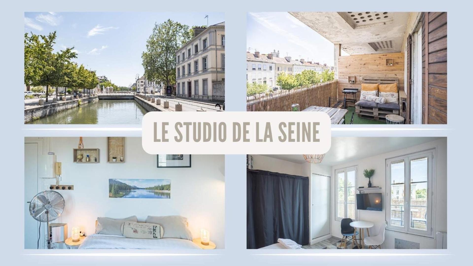Studio De La Seine - Balcon - Hypercentre - Parking Inclus Daire Troyes Dış mekan fotoğraf